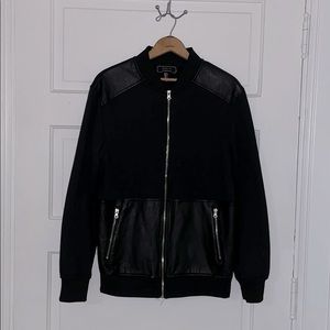 Forever 21 Men’s Pleather Bomber Jacket